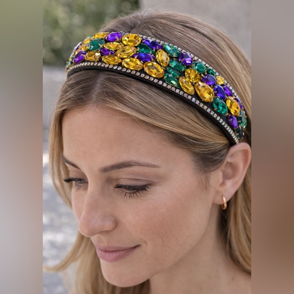 Unk Accessories - Gemstone Headband rhinestones multicolor